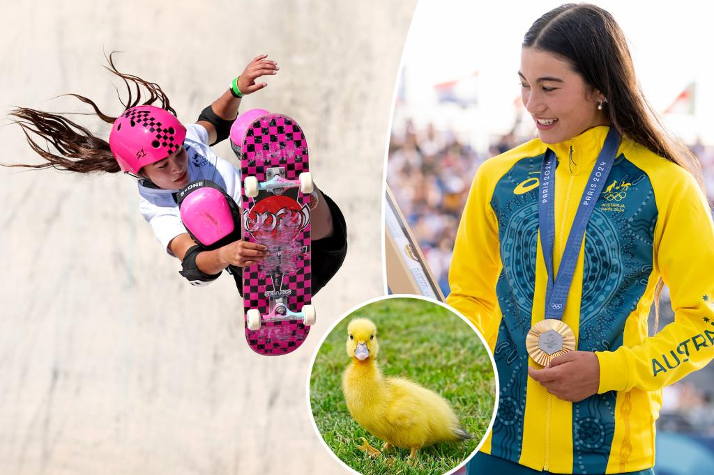 Teen Olympic skateboarder’s parents promised her a pet if she won gold: ‘I just want a duck’